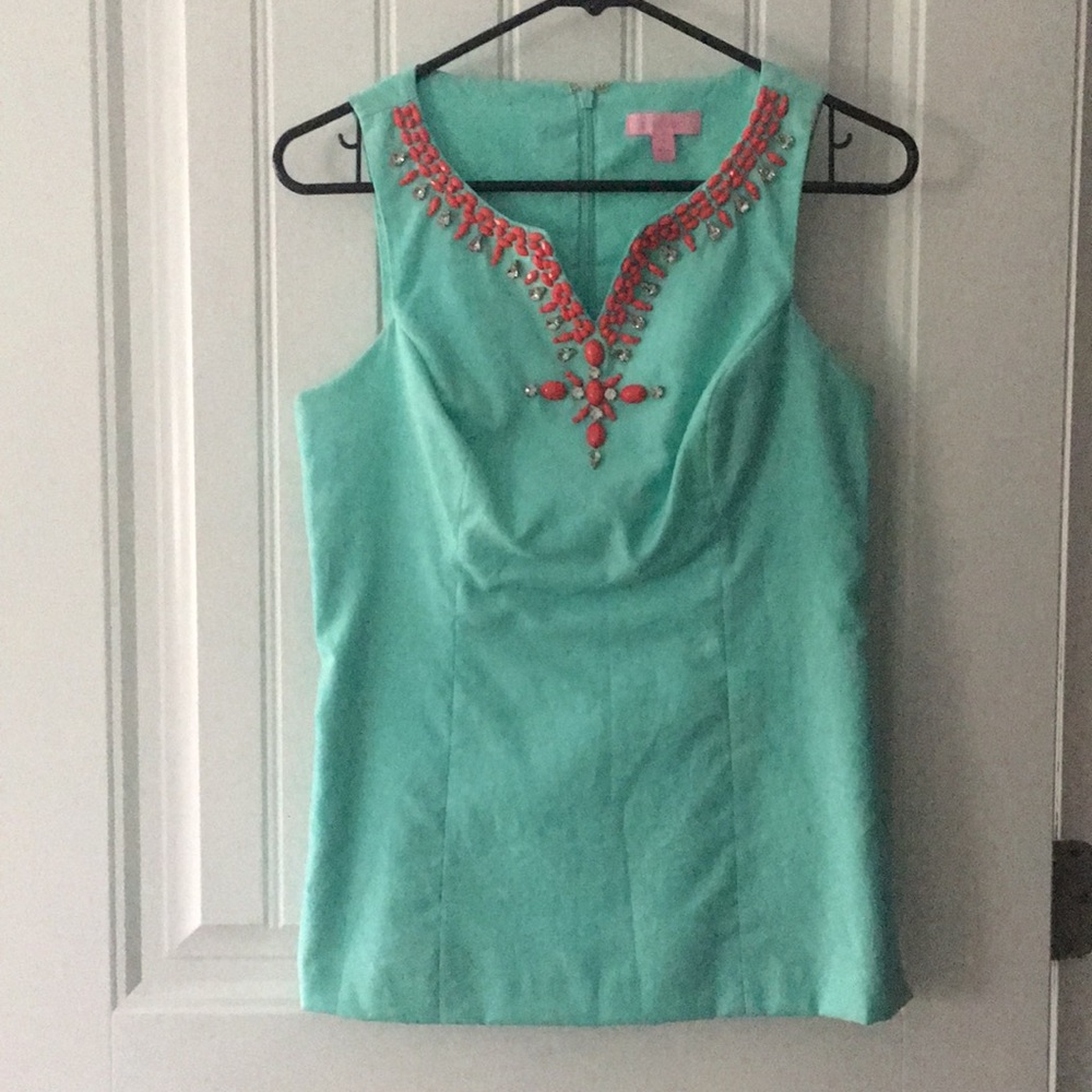 Lilly Pulitzer beaded tunic